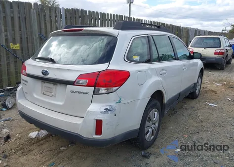 2010 Subaru Outback 2.5I z USA, uszkodzony, nr VIN 4S4BRCAC0A3311139